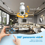 Câmera de vigilância com lâmpada - Frete Grátis