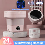 Mini máquina de lavar roupa dobrável - frete Grátis